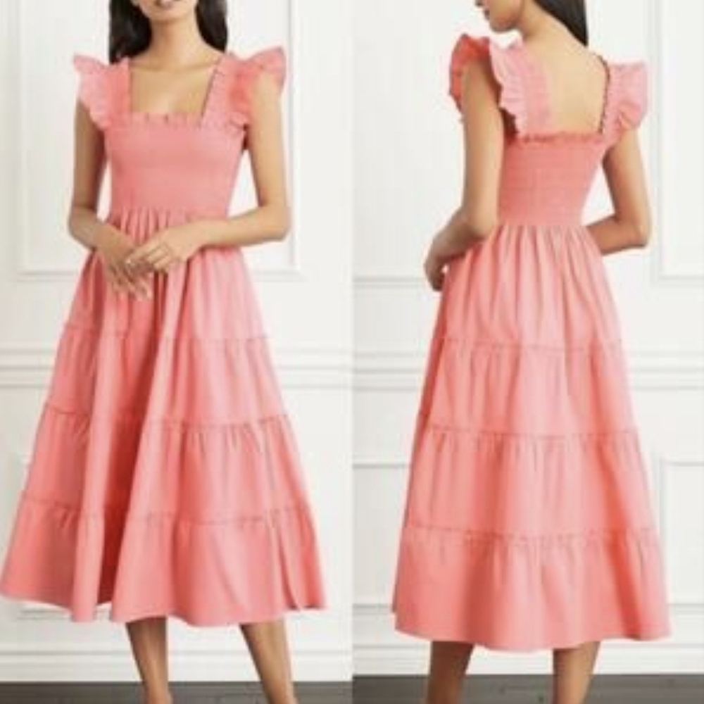 Hill House Ellie Nap Dress in Coral